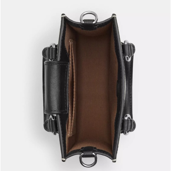 NWT COACH Bundle North South Mini Tote/Slim Id Card Case With Checkerboard Print - Picture 3 of 10